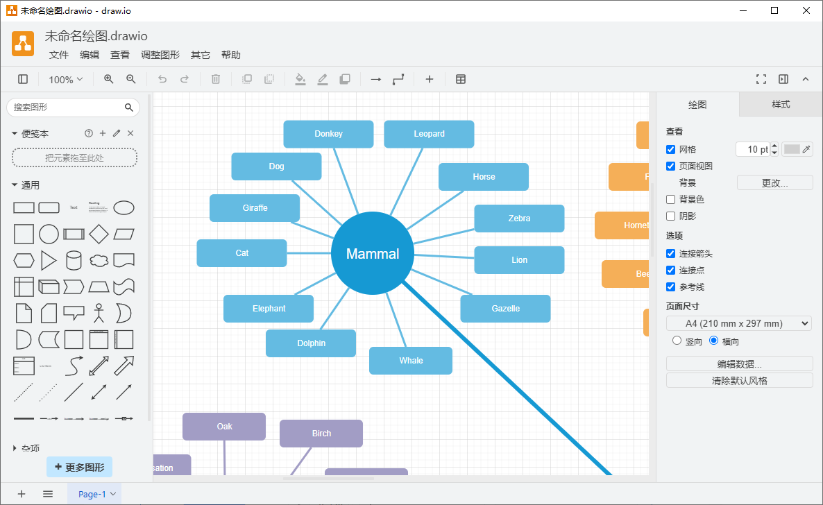 draw.io(免费流程图制作工具) v27.0.9 中文绿色版