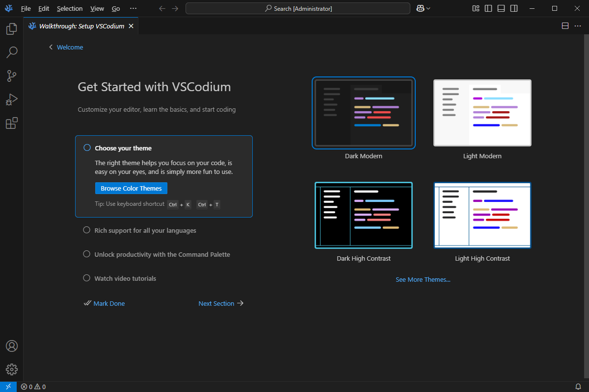 VSCodium(开源代码编辑器) v1.101.14098 中文绿色版