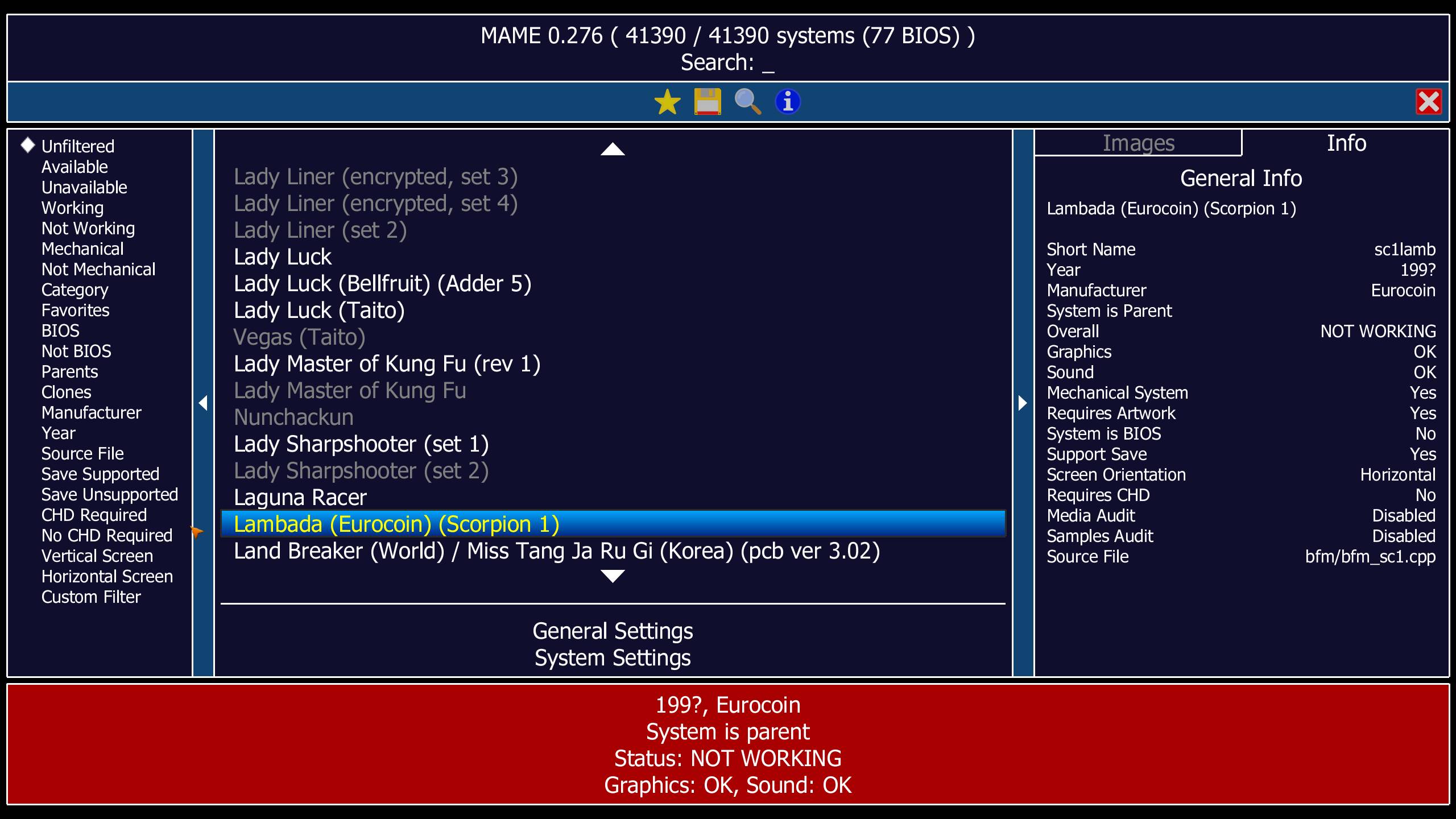 MAME(街机游戏模拟器) v0.278 中文绿色版